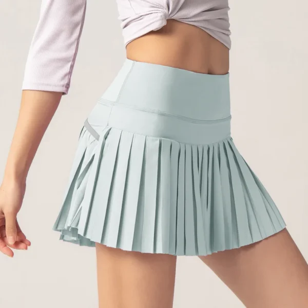 Luluwomen's Golf Pleated Skirt Gym Fitness Yoga Sport Tennis Female Outdoor Jogging Summer Mini Skirt Golf Women Clothing 4