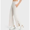 Womens Clothing Outdoor Jogging Yoga Sport Gym Workout Wide-Leg Women's Pants Sportswear High Waist Tights Bell-Bottoms Leggings 6